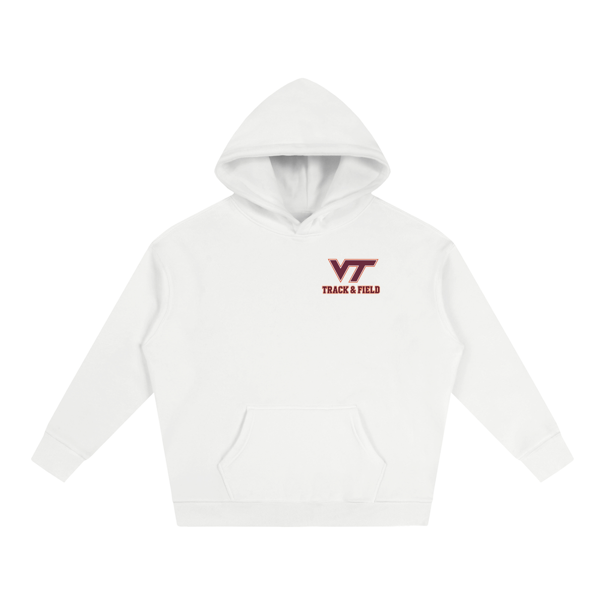 Virginia Tech T&F Fleeced Hoodie