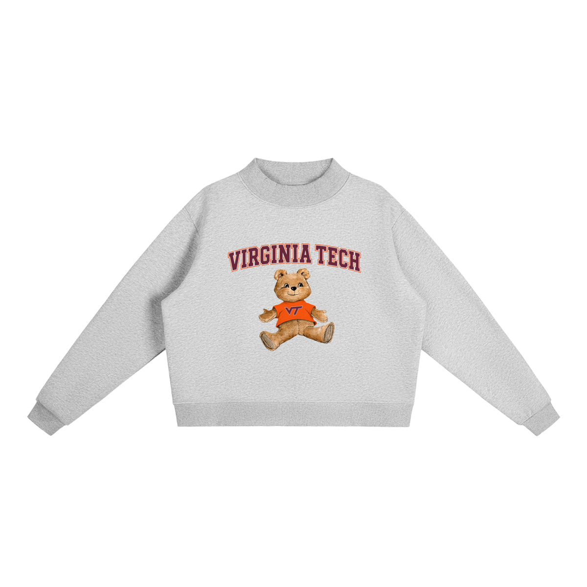 Virginia Tech Mock-Neck Crew Sweatshirt