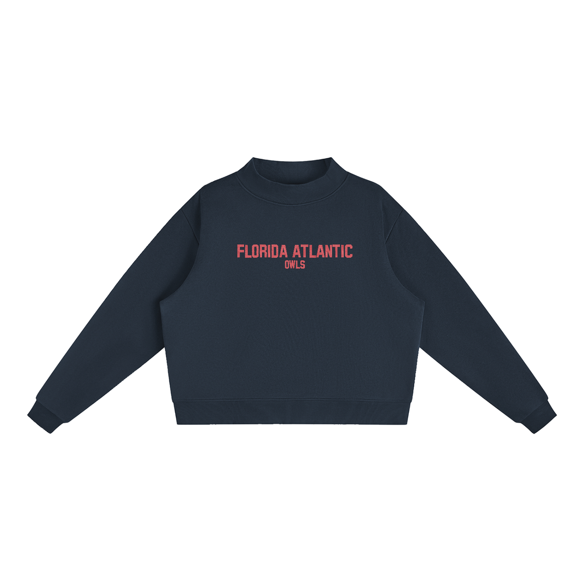Florida Atlantic Embriodered Mock-Neck