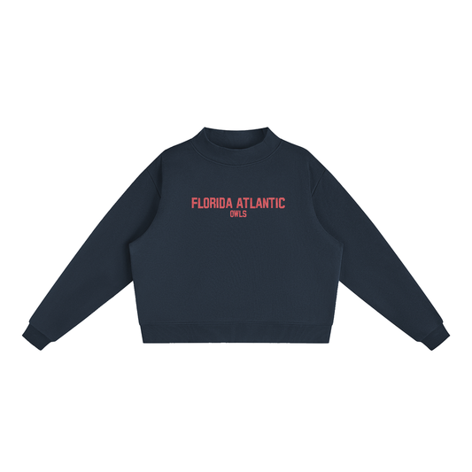 Florida Atlantic Embriodered Mock-Neck