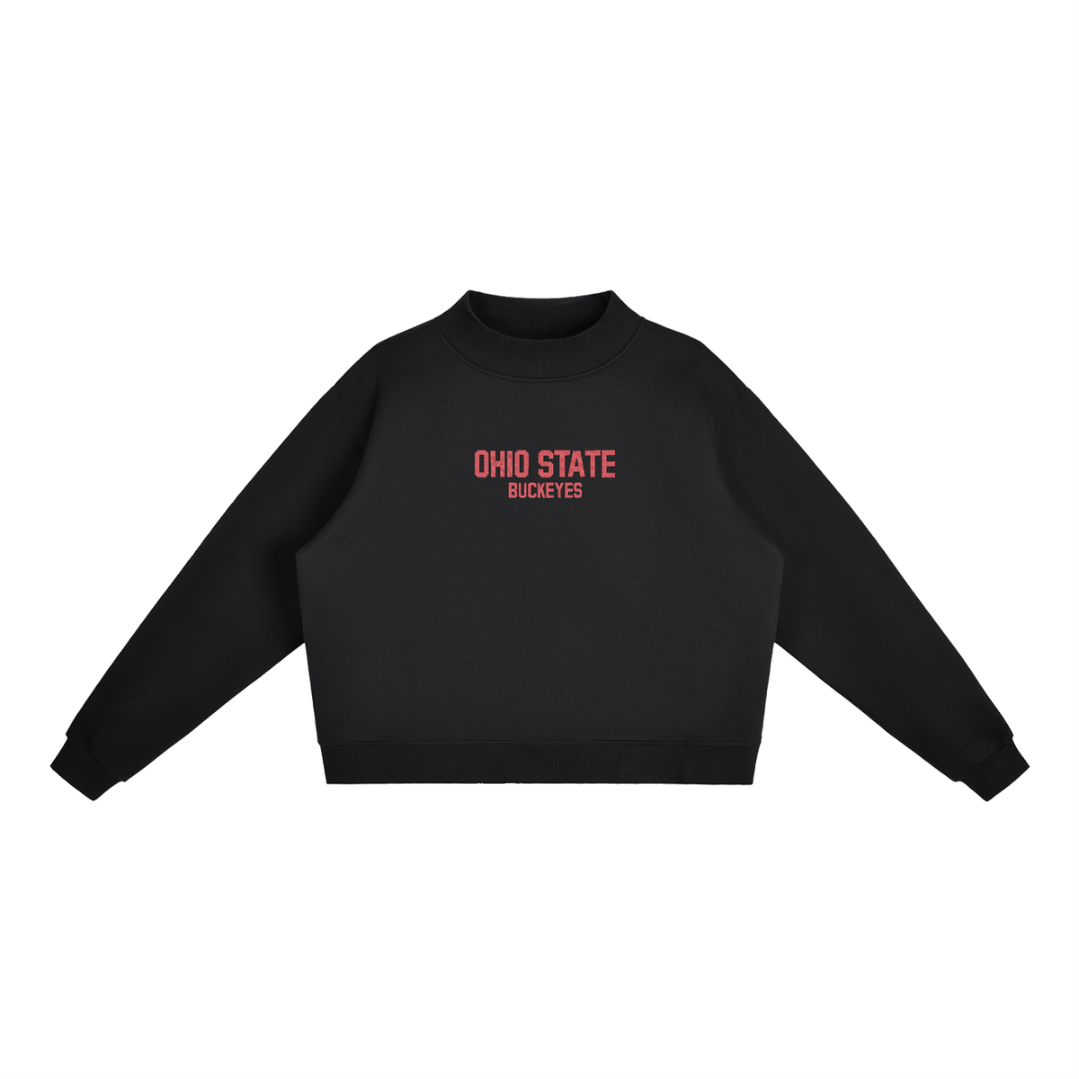 Ohio State Embroidered Mock-Neck