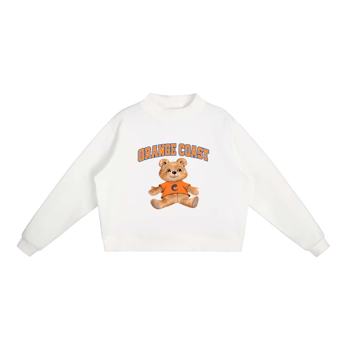 Orange Coast Mock-Neck Crew Sweatshirt