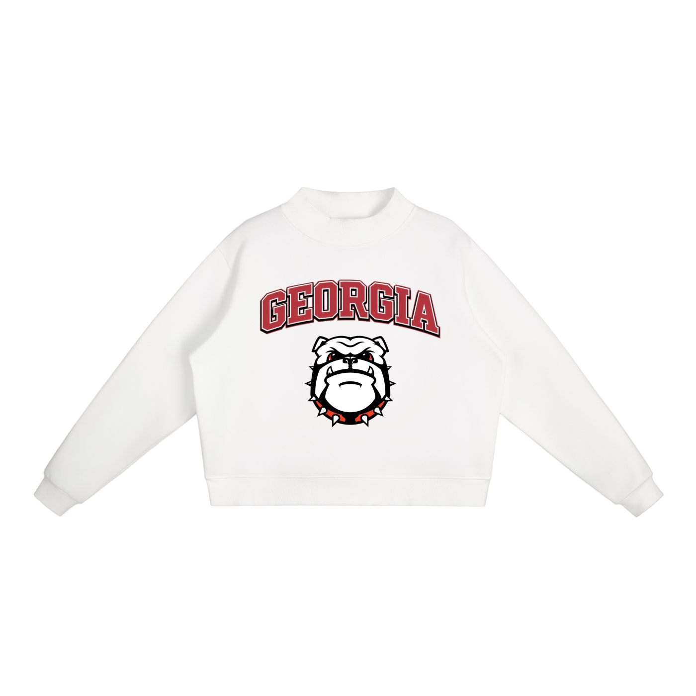 Georgia Mock-Neck Crew Sweatshirt