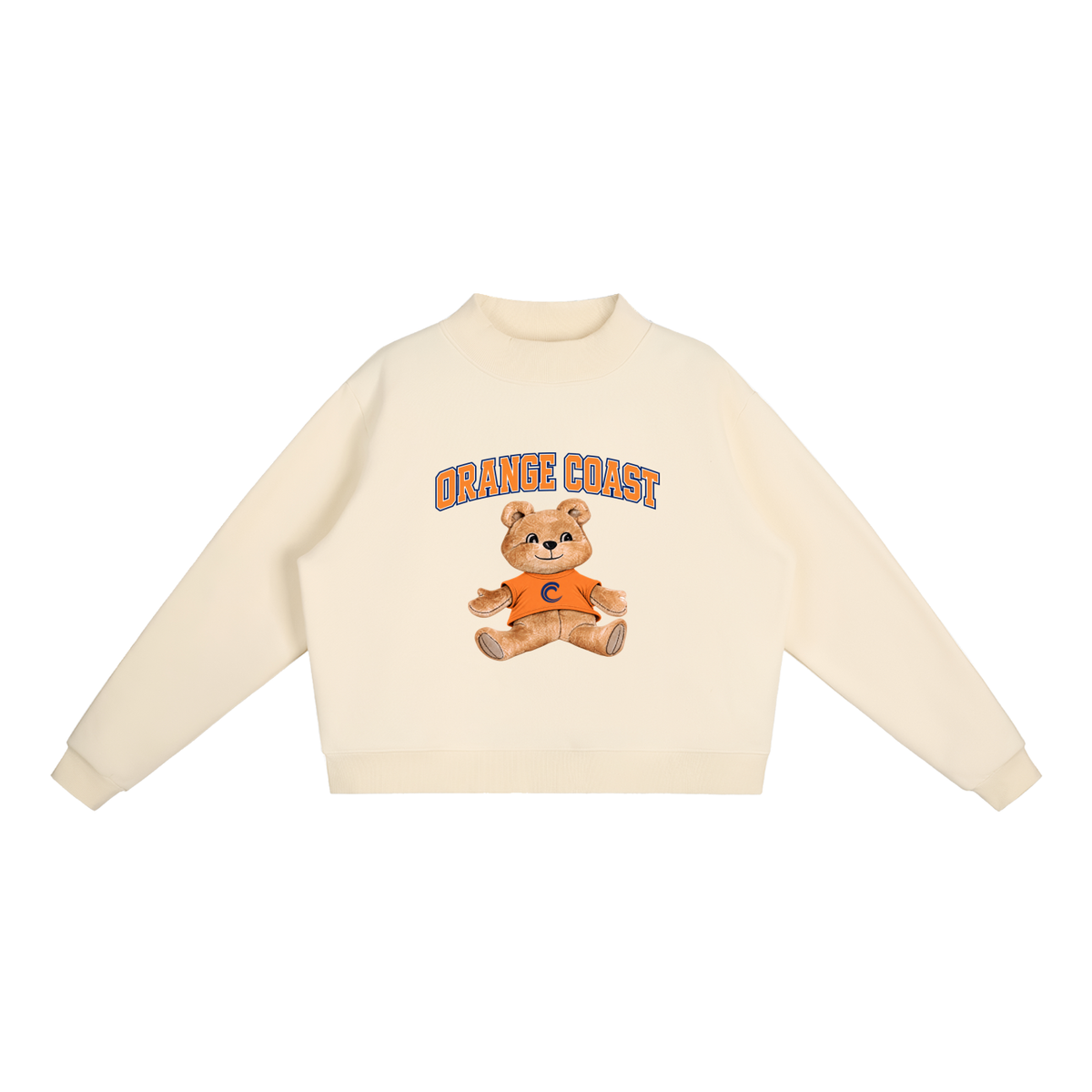 Orange Coast Mock-Neck Crew Sweatshirt