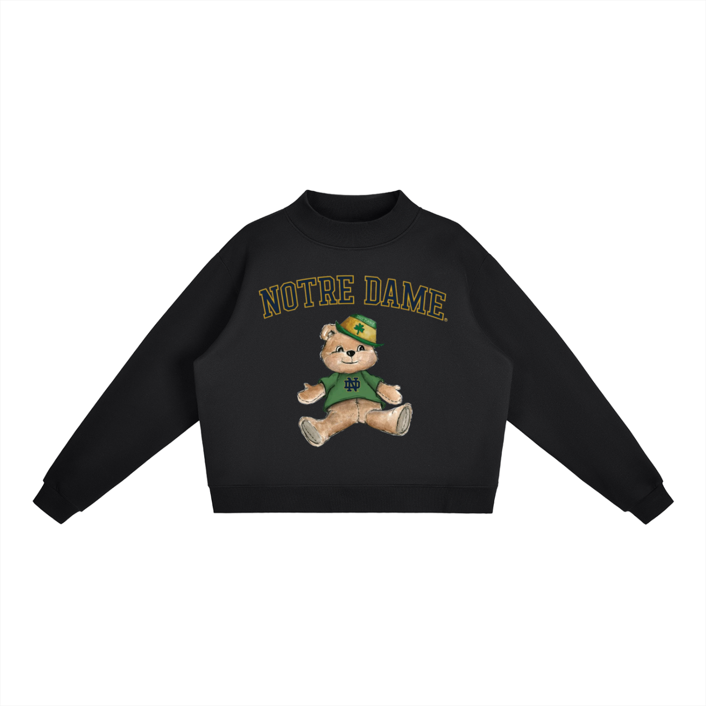 Notre Dame Mock-Neck Crew Sweatshirt