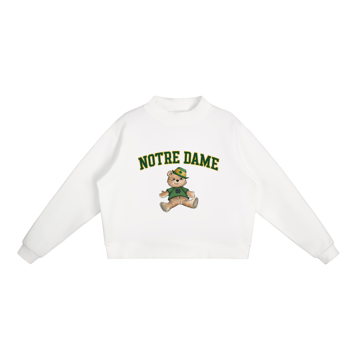 Notre Dame Mock-Neck Crew Sweatshirt