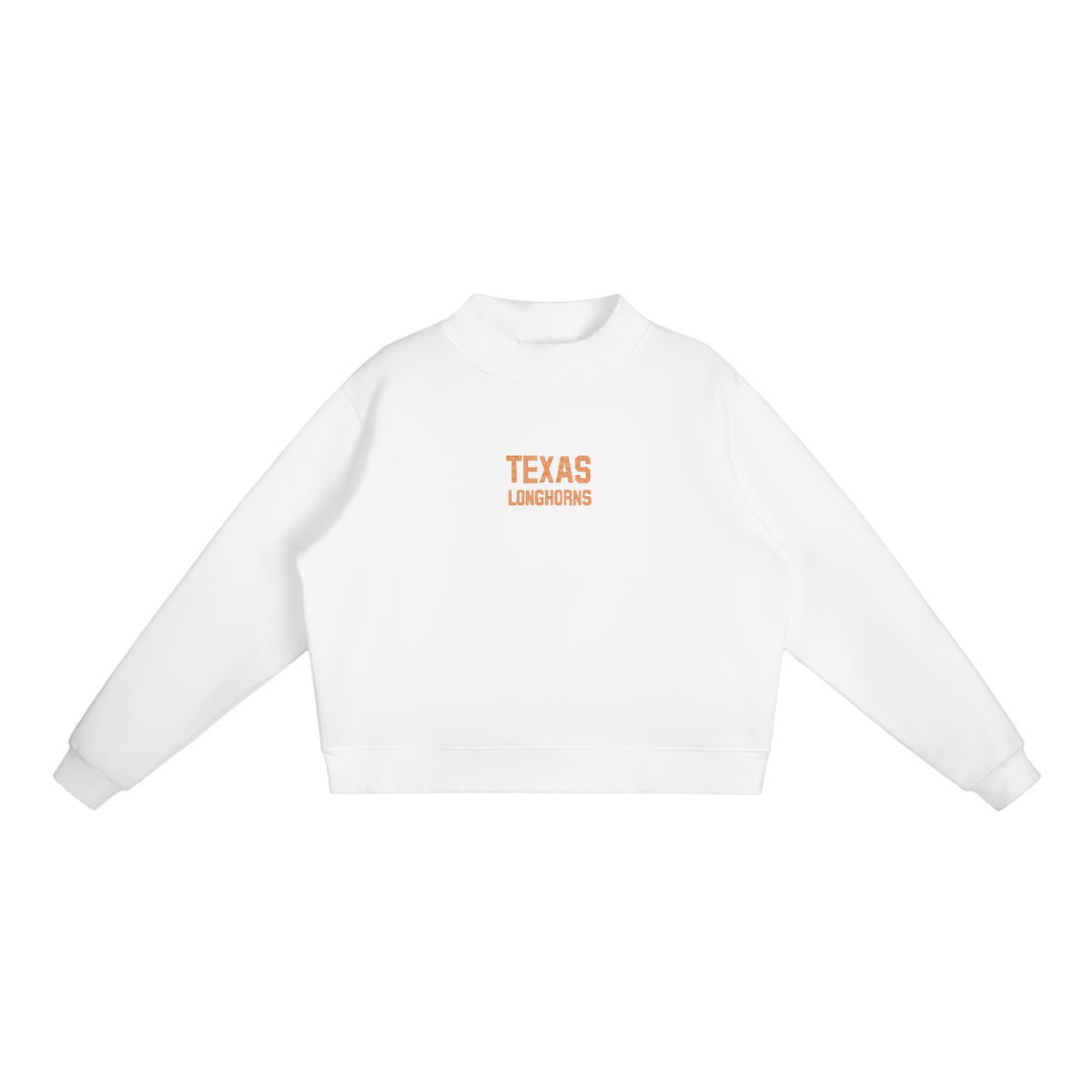 Texas Embroidered Mock-Neck