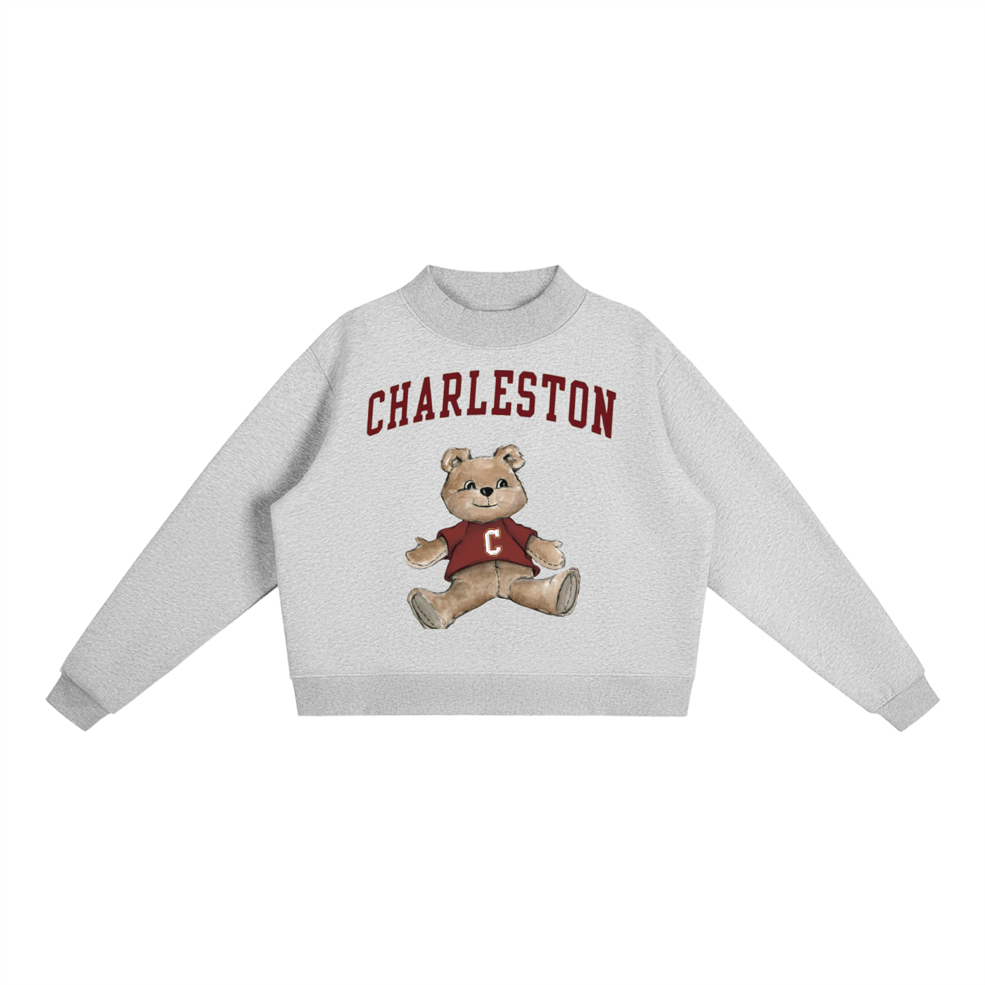 College of Charleston Mock-Neck Crew Sweatshirt