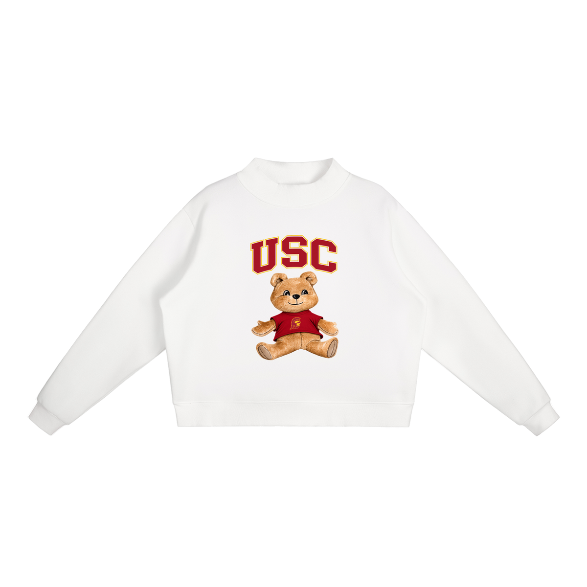 USC Mock-Neck Crew Sweatshirt