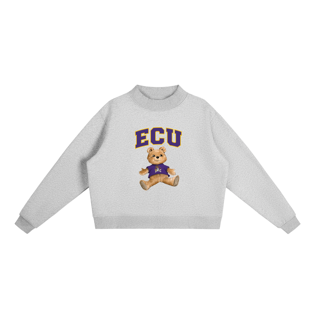 ECU Mock-Neck Crew Sweatshirt