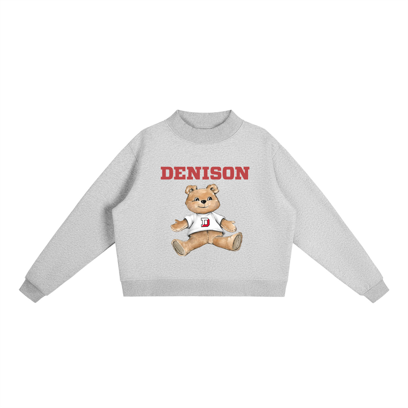 Denison Mock-Neck Crew Sweatshirt