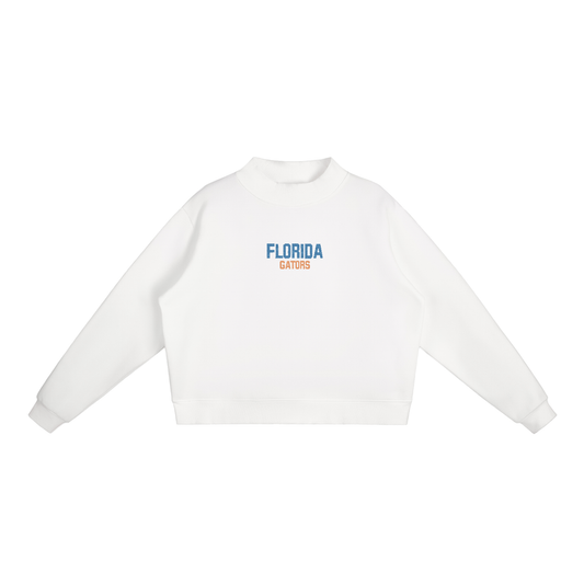 Florida Embroidered Mock-Neck