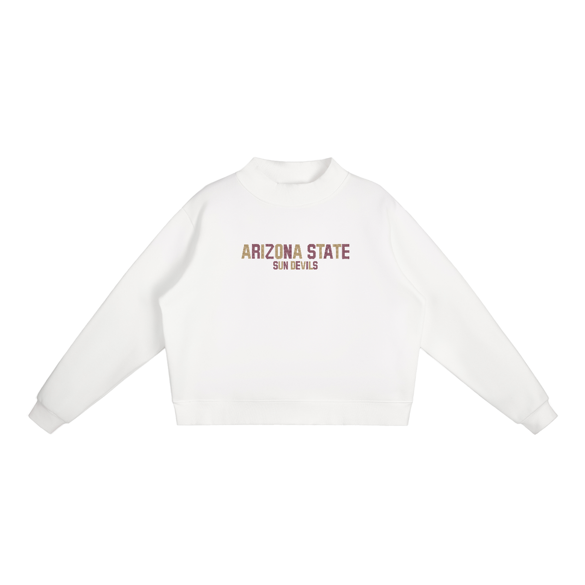 Arizona State Embroidered Mock-Neck