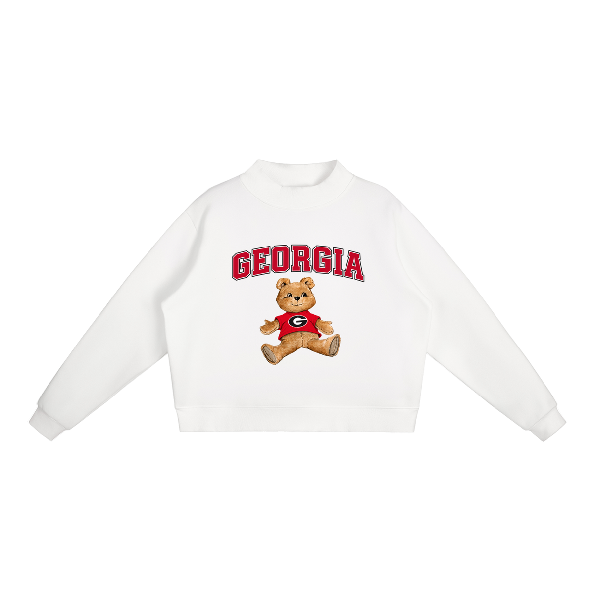 Georgia Mock-Neck Crew Sweatshirt