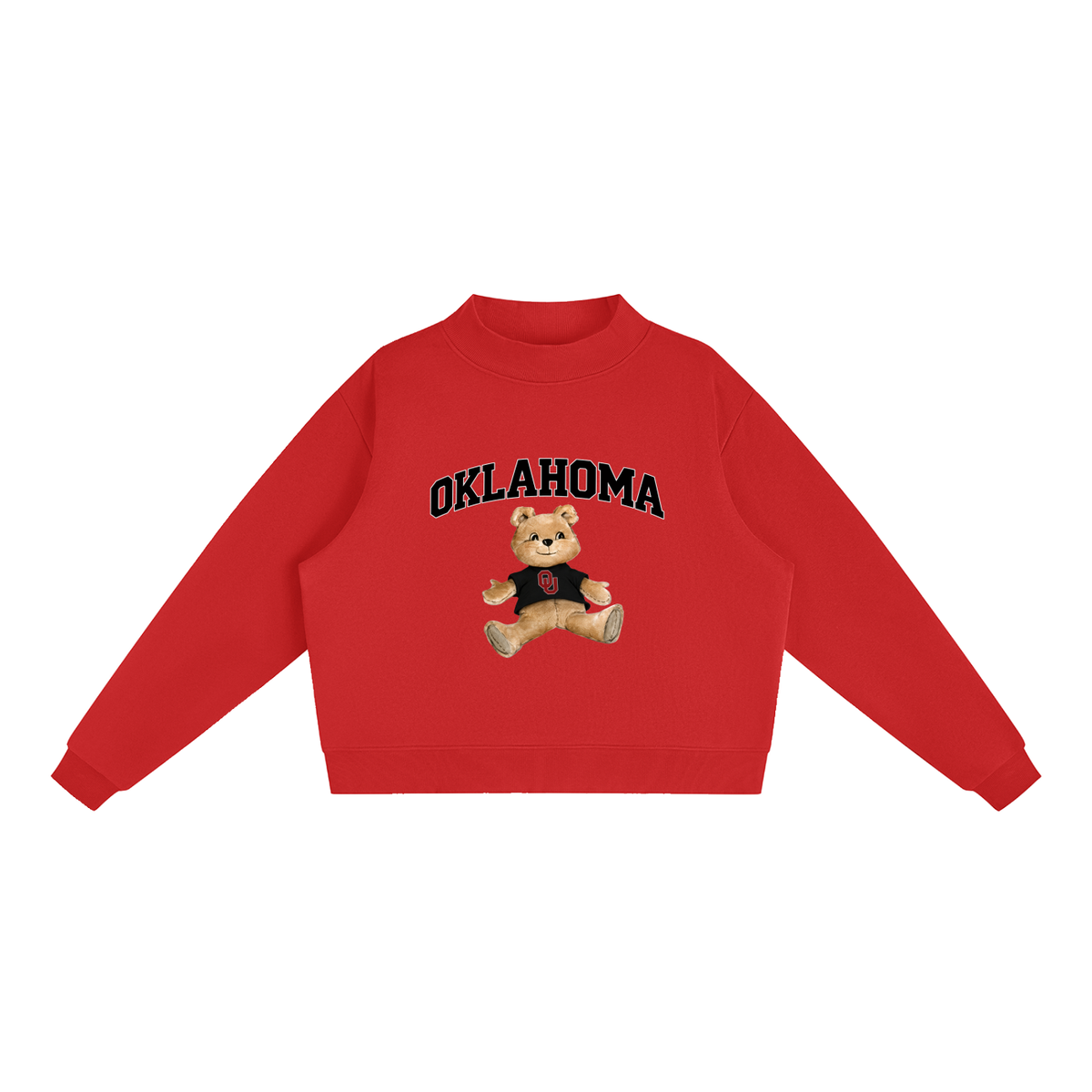 Oklahoma Mock-Neck Crew Sweatshirt