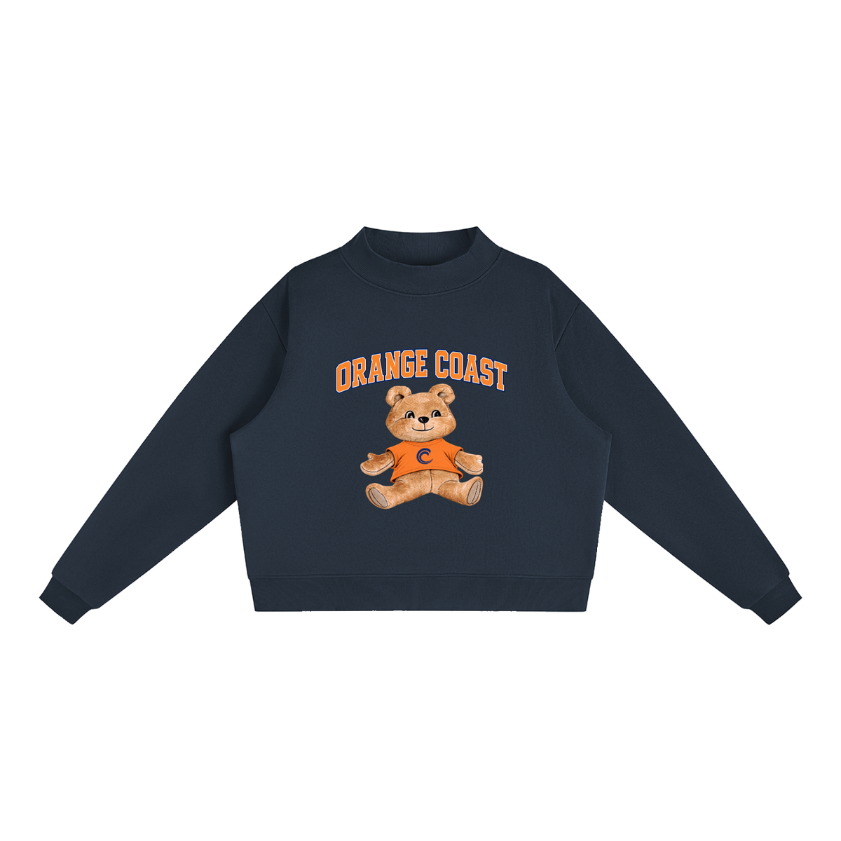 Orange Coast Mock-Neck Crew Sweatshirt