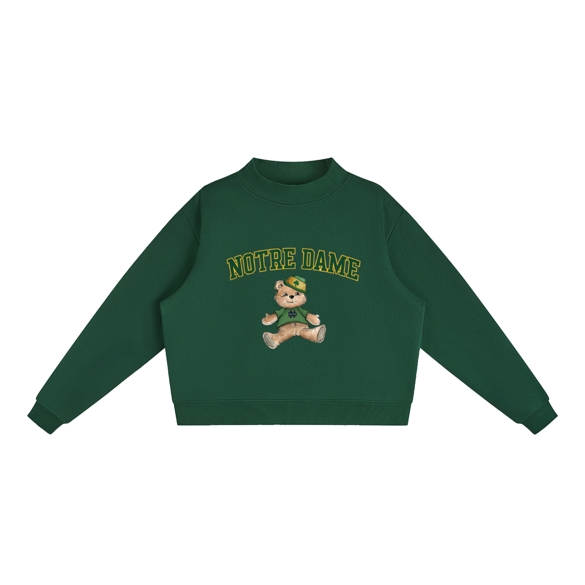 Notre Dame Mock-Neck Crew Sweatshirt
