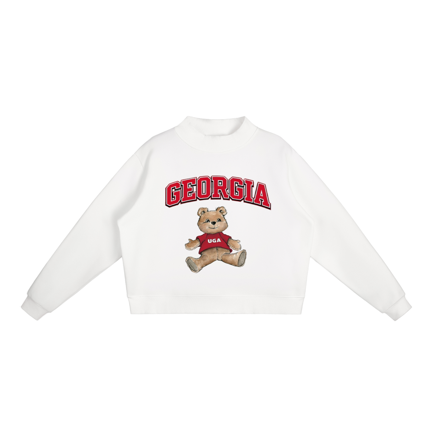 Georgia Mock-Neck Crew Sweatshirt
