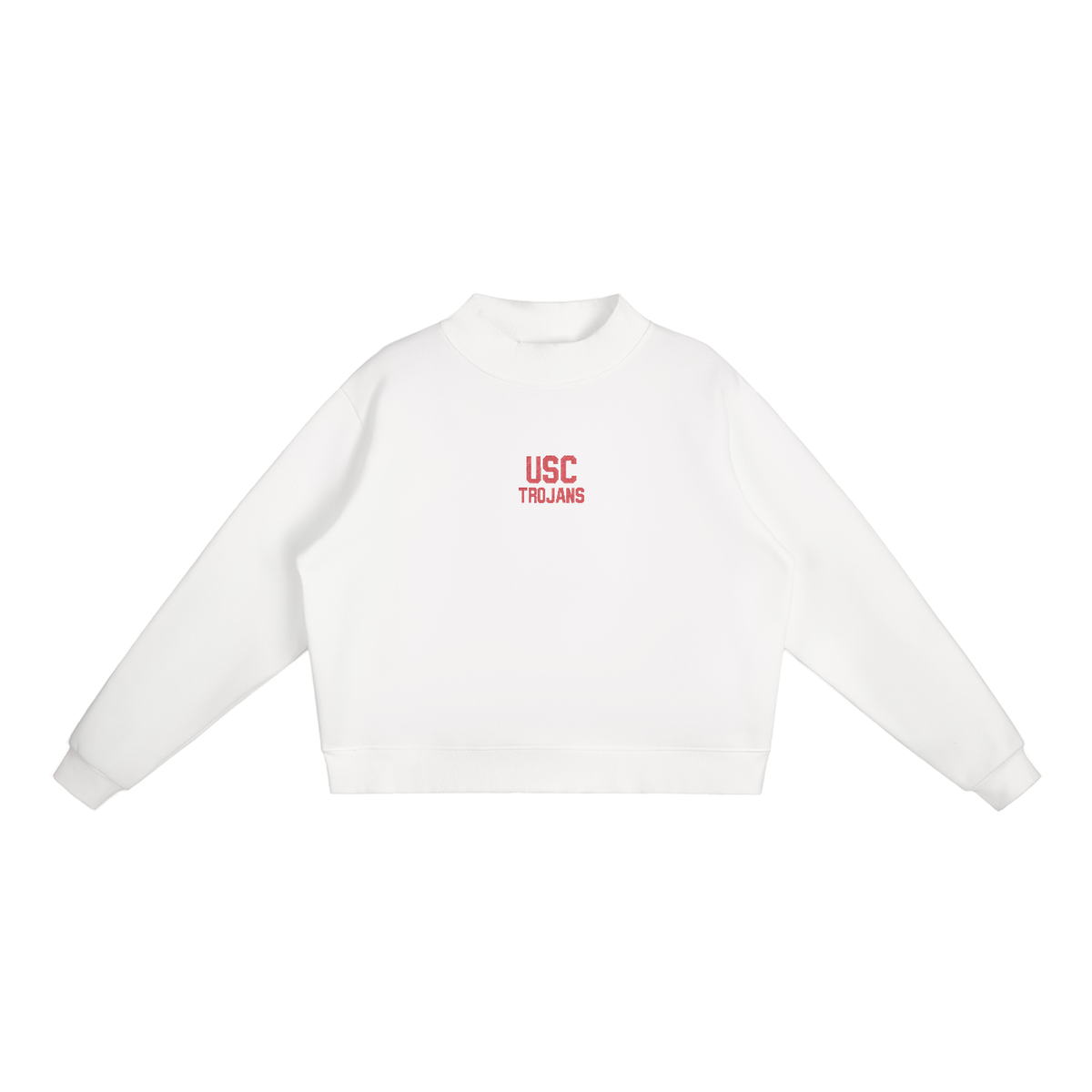 USC Embroidered Mock-Neck
