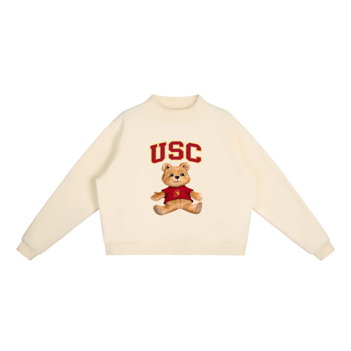 USC Mock-Neck Crew Sweatshirt