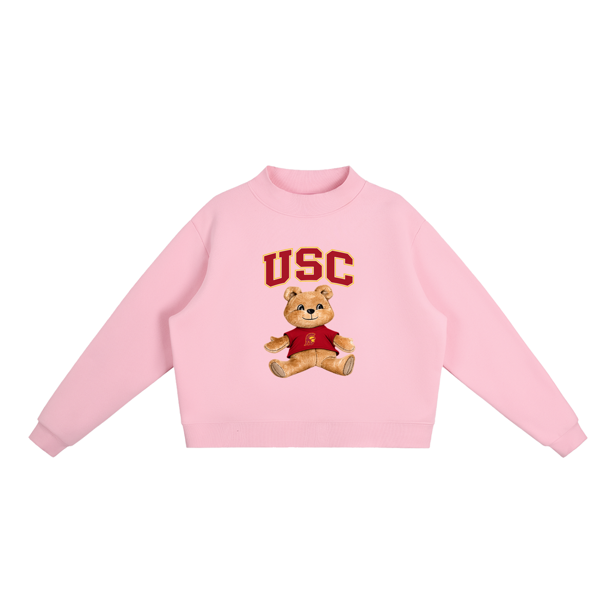 USC Mock-Neck Crew Sweatshirt