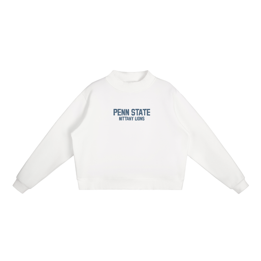Penn State Embroidered Mock-Neck