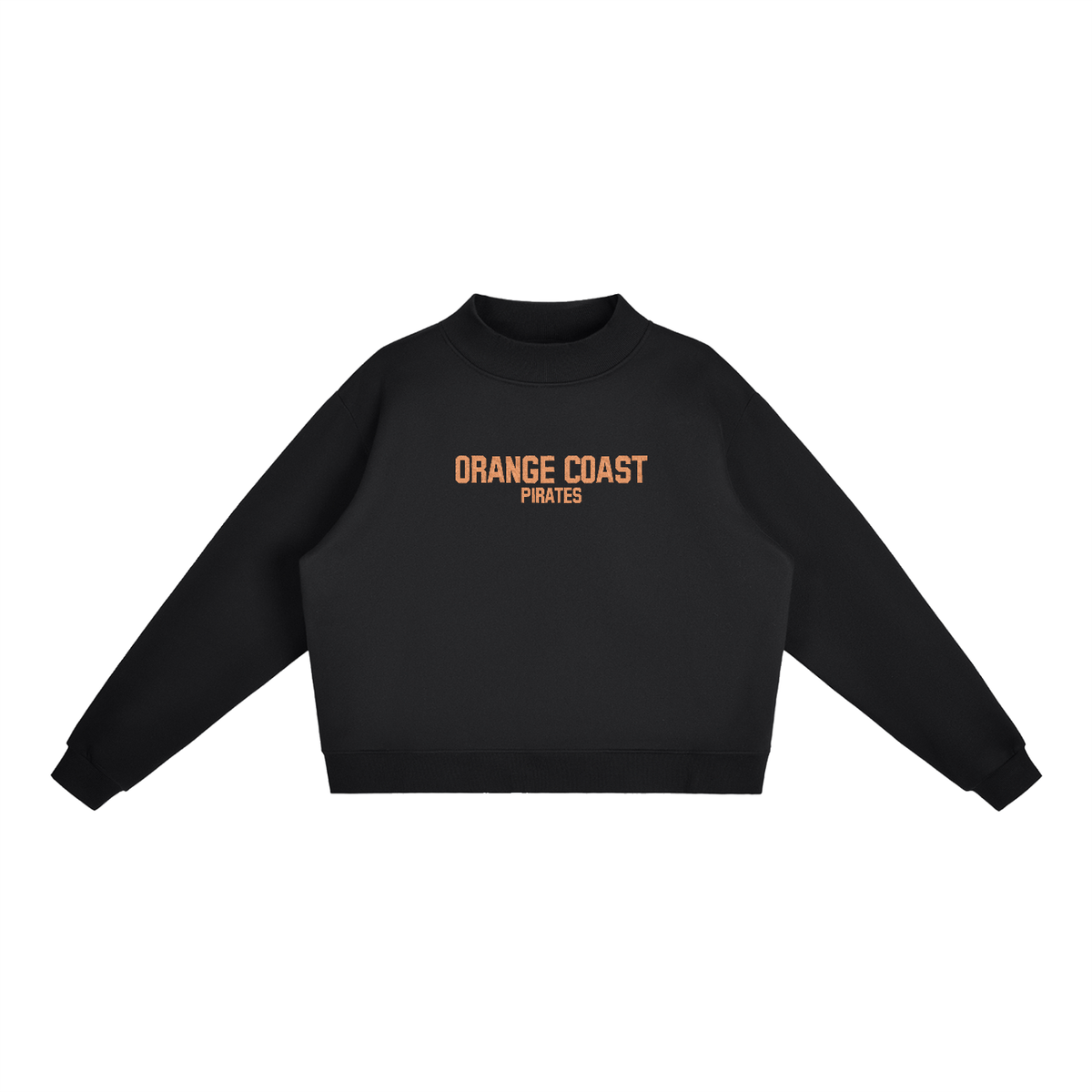 Orange Coast Embroidered Mock-Neck