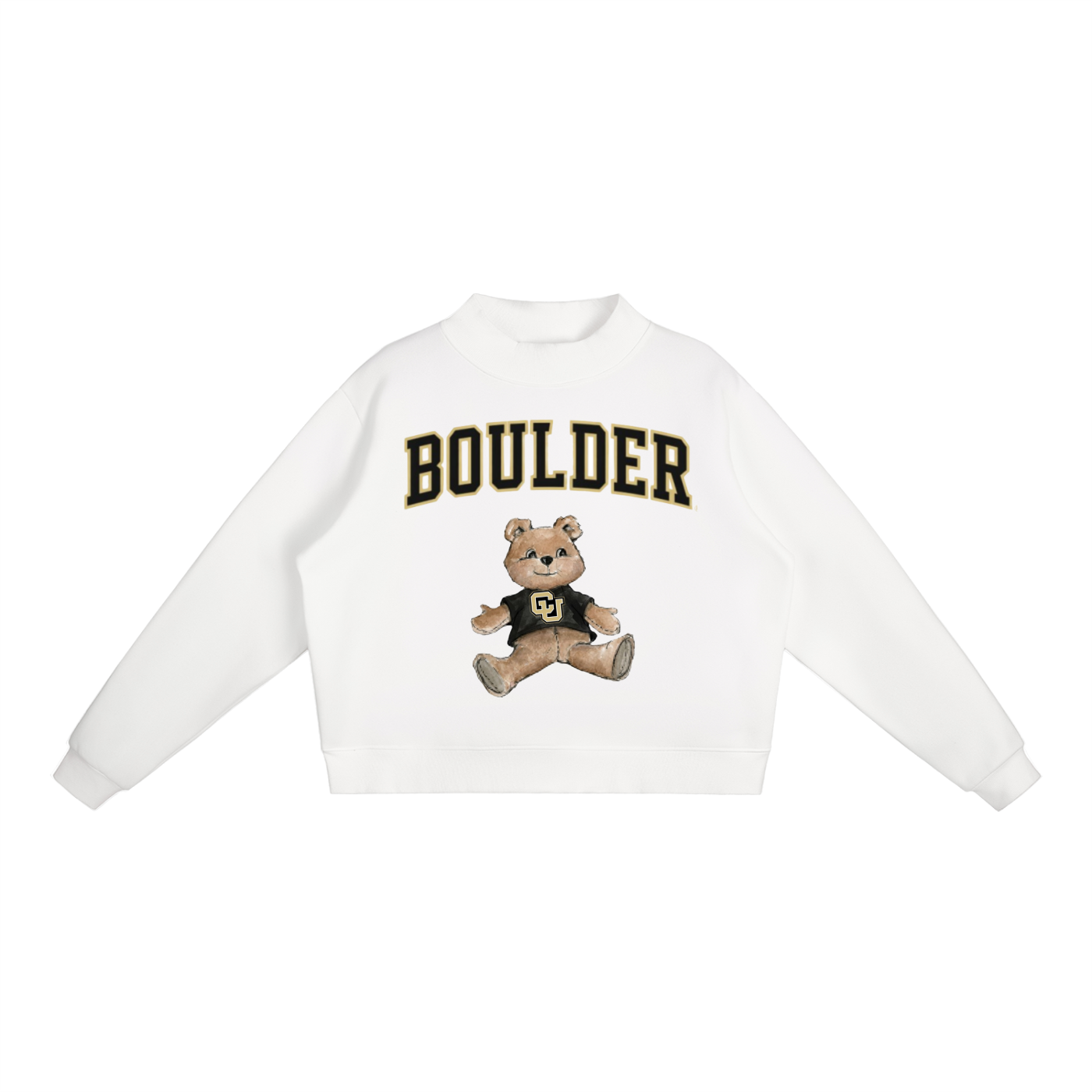 Colorado Boulder Mock-Neck Crew Sweatshirt