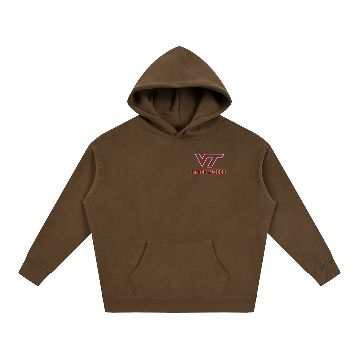 Virginia Tech T&F Fleeced Hoodie