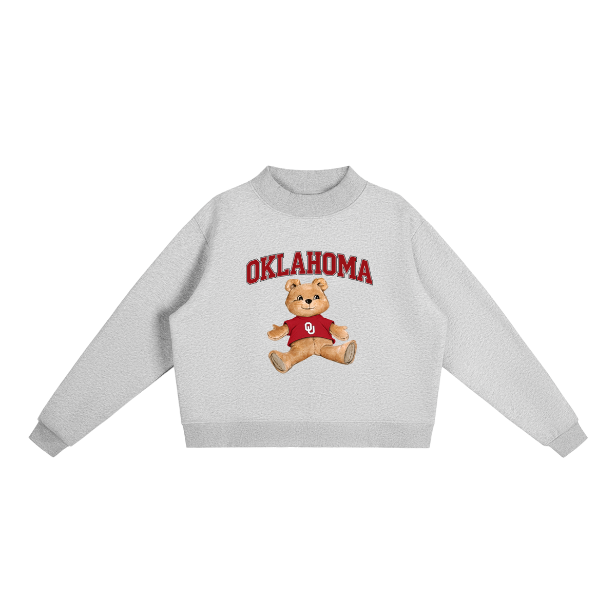 Oklahoma Mock-Neck Crew Sweatshirt