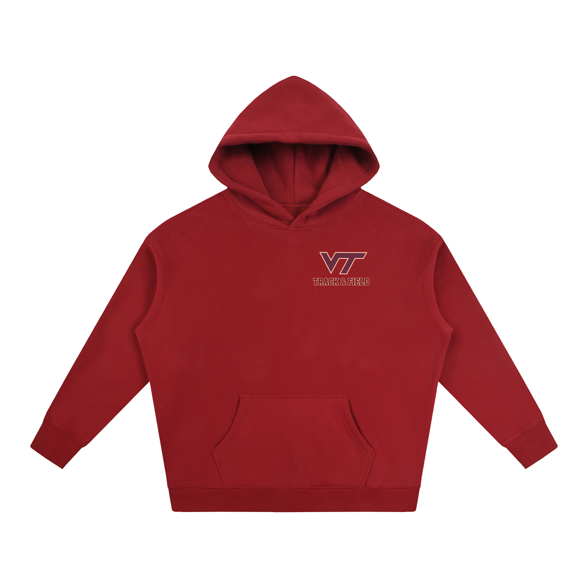 Virginia Tech T&F Fleeced Hoodie