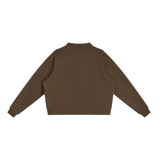 Texas Embroidered Mock-Neck
