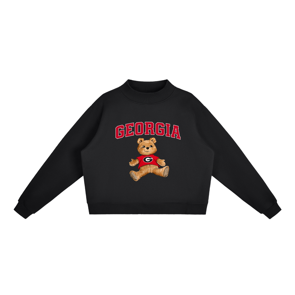 Georgia Mock-Neck Crew Sweatshirt