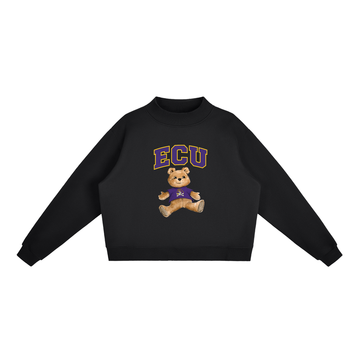 ECU Mock-Neck Crew Sweatshirt