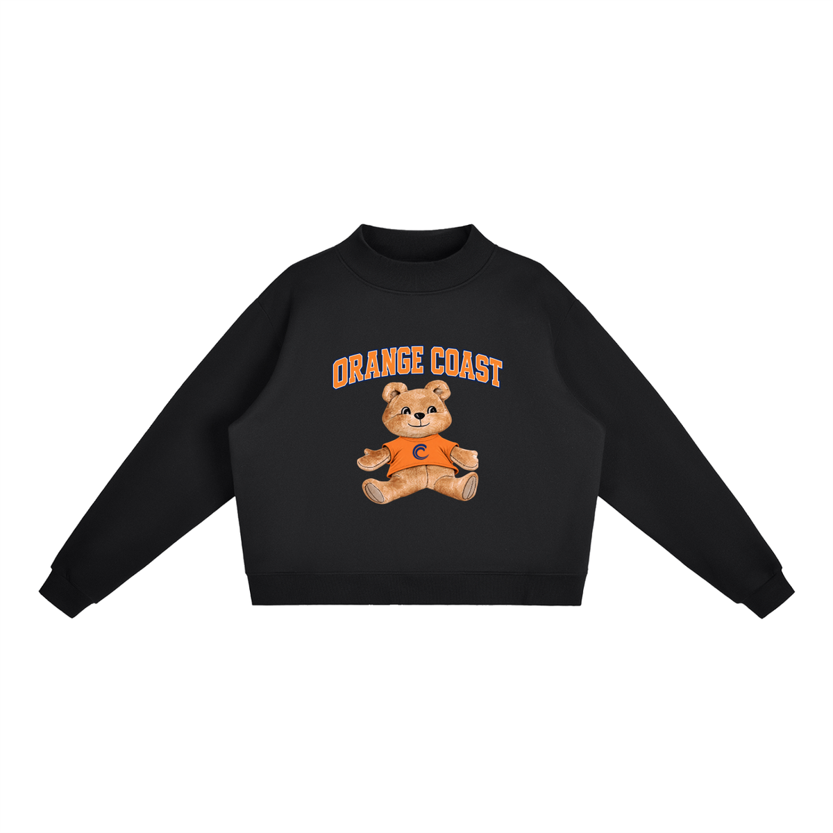 Orange Coast Mock-Neck Crew Sweatshirt