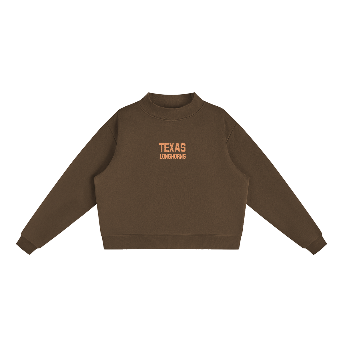 Texas Embroidered Mock-Neck