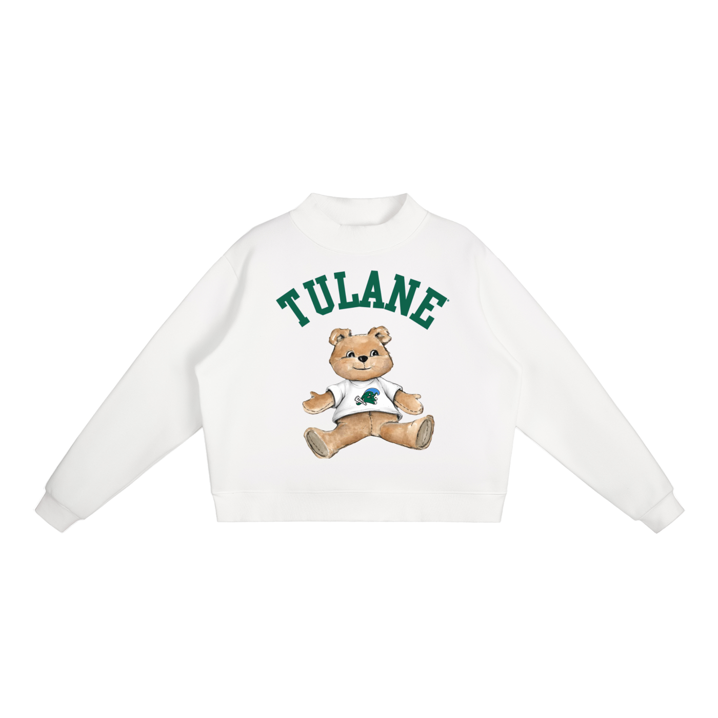 Tulane Mock-Neck Crew Sweatshirt