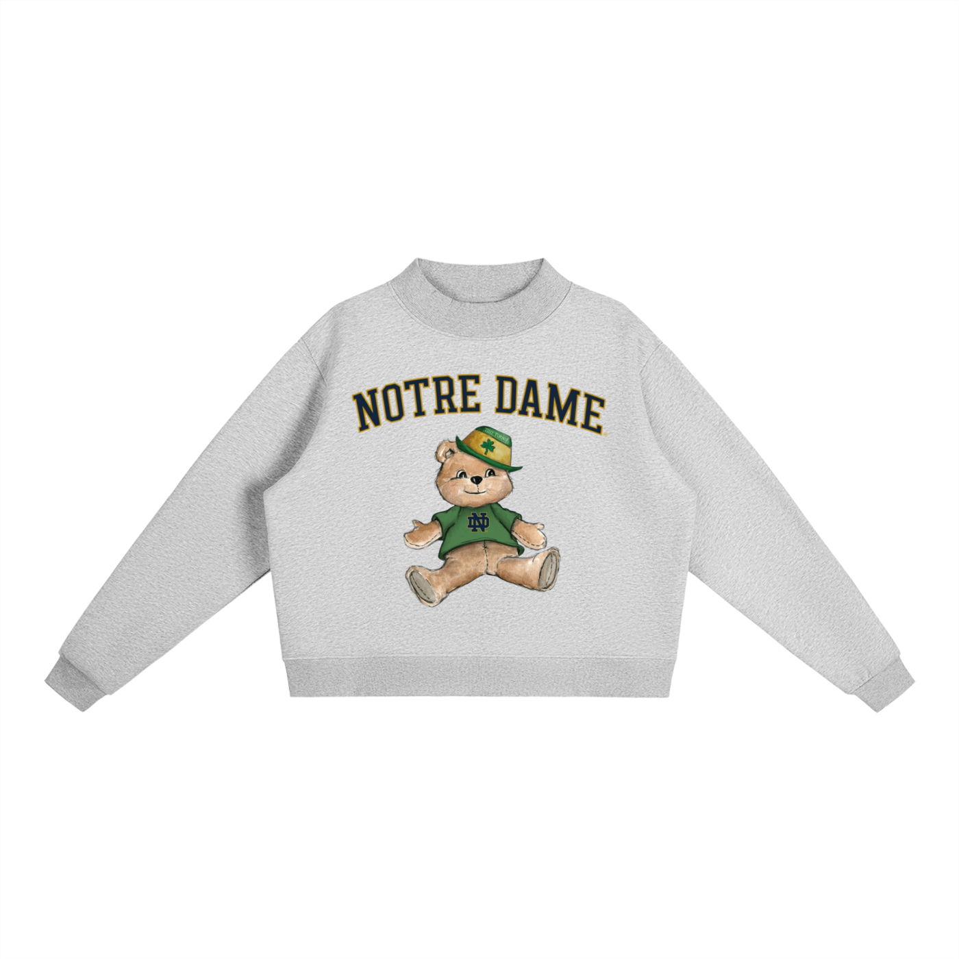 Notre Dame Mock-Neck Crew Sweatshirt