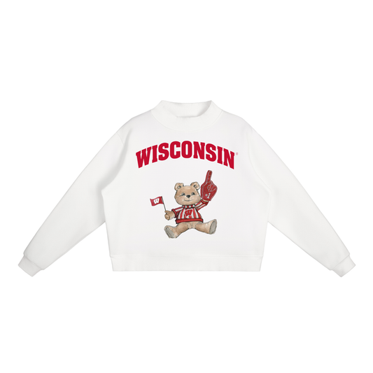 Wisconsin Mock-Neck Crew Sweatshirt