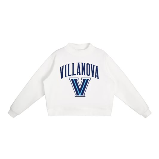 Villanova Mock-Neck Crew Sweatshirt