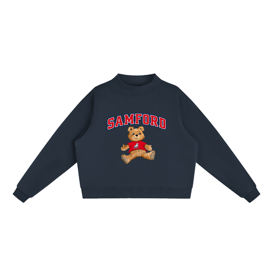 Samford University Mock-Neck Crew Sweatshirt