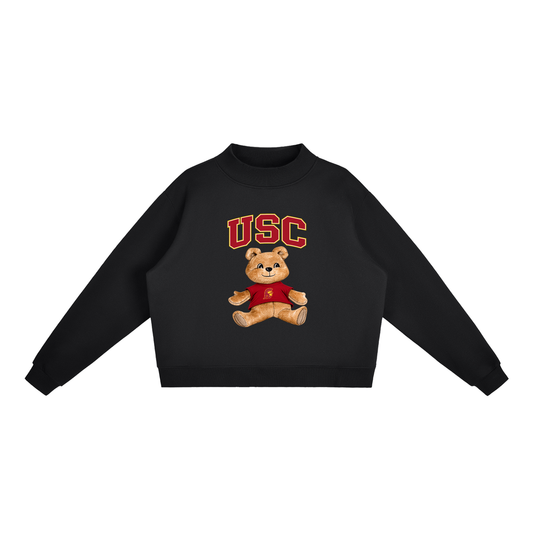 USC Mock-Neck Crew Sweatshirt