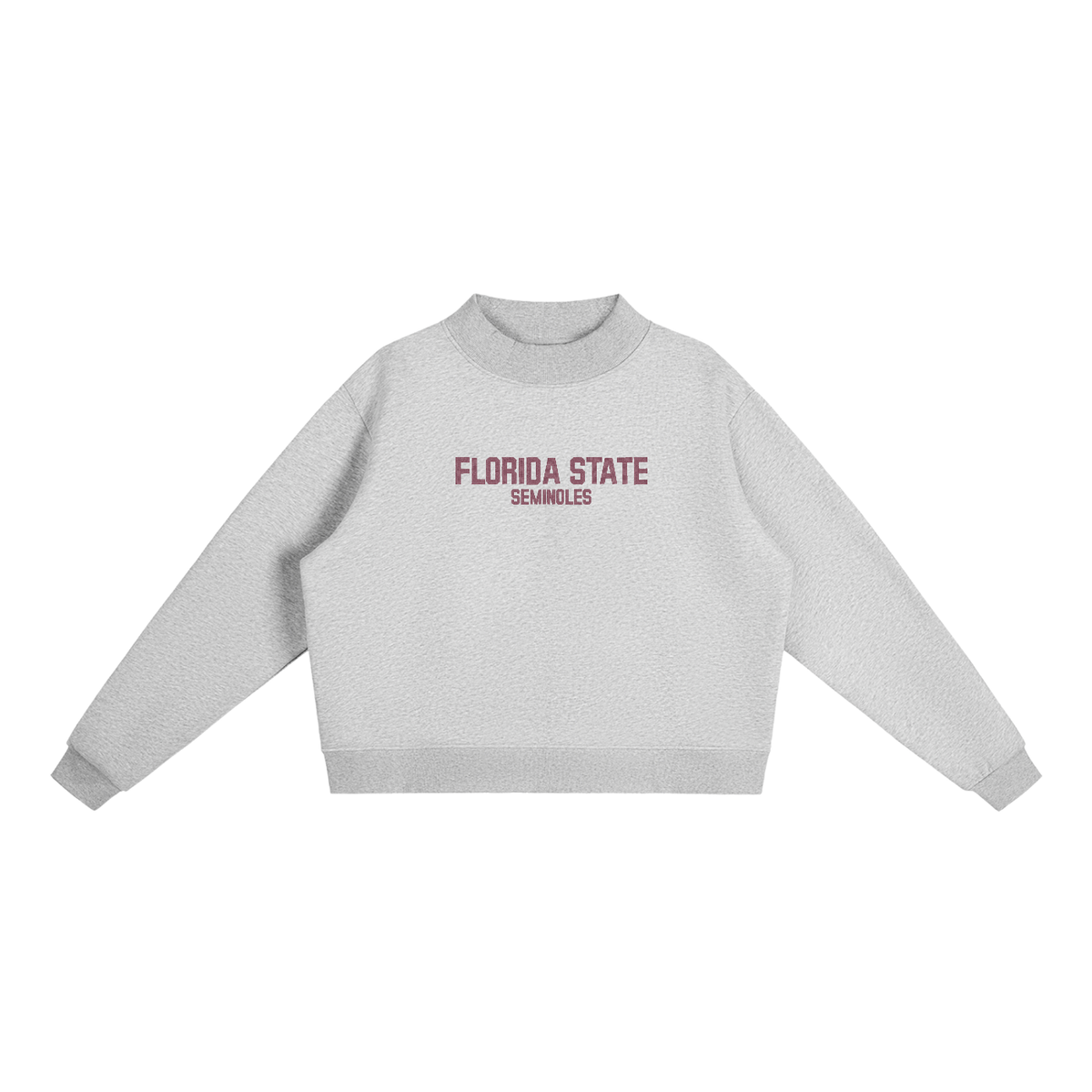 Florida State Embroidered Mock-Neck