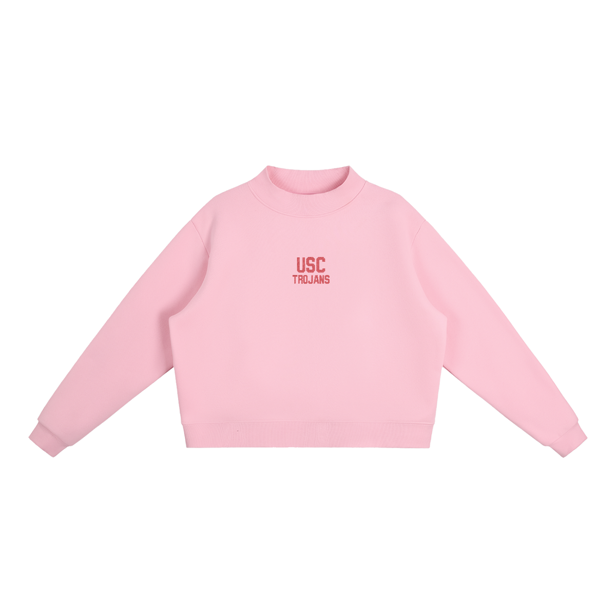 USC Embroidered Mock-Neck