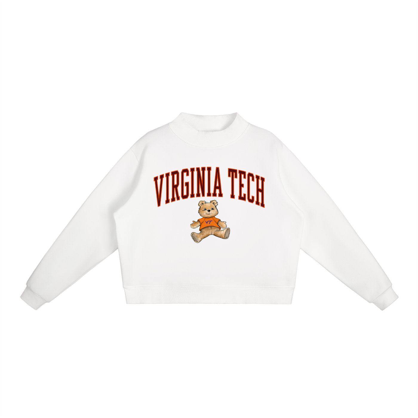 Virginia Tech Mock-Neck Crew Sweatshirt