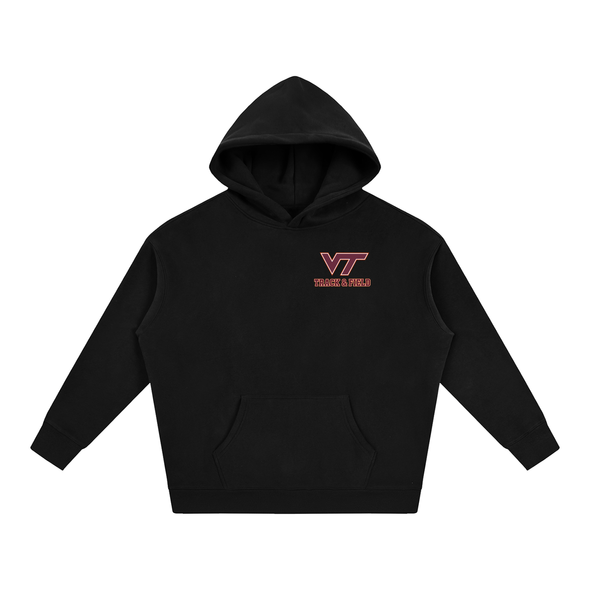 Virginia Tech T&F Fleeced Hoodie