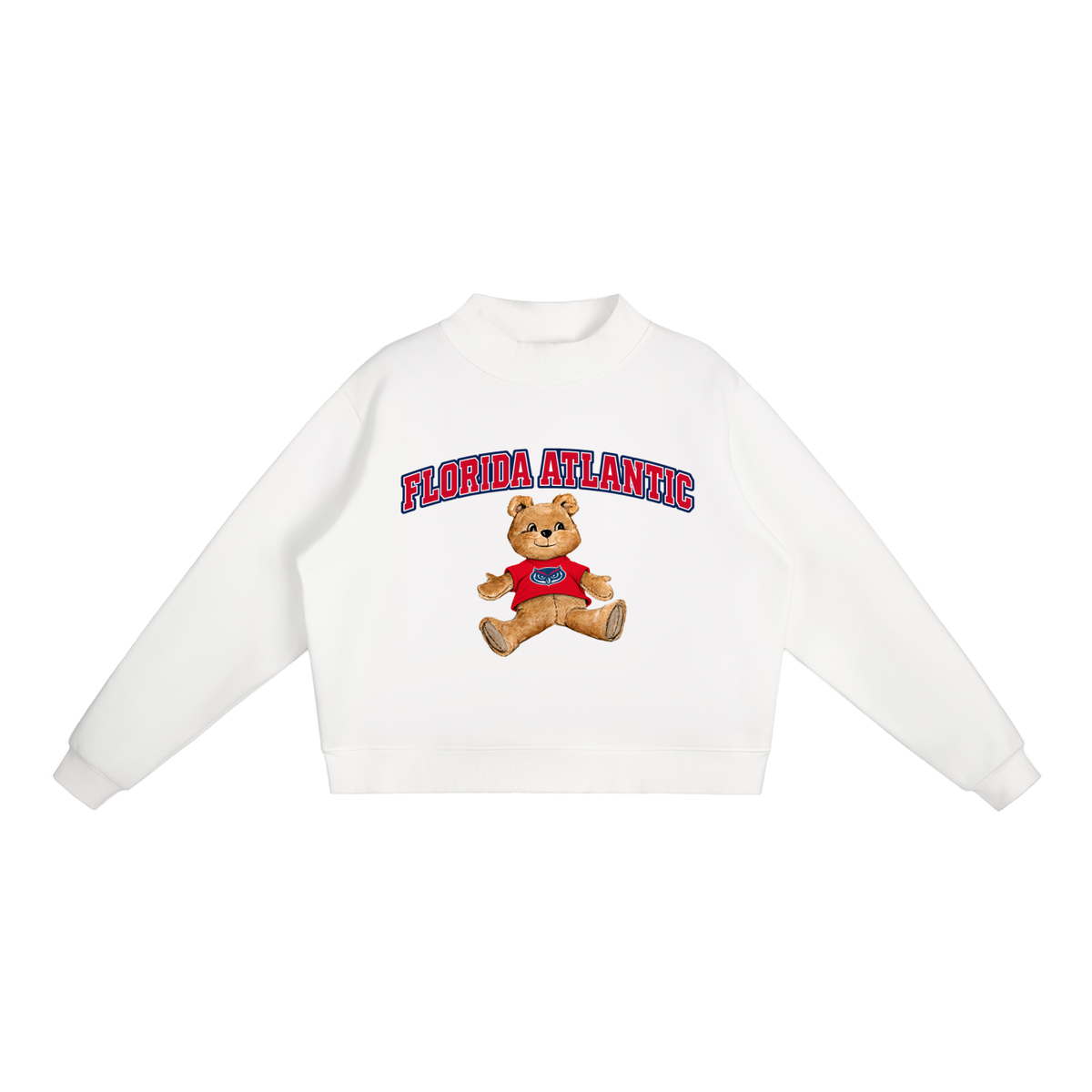Florida Atlantic Mock-Neck Crew Sweatshirt