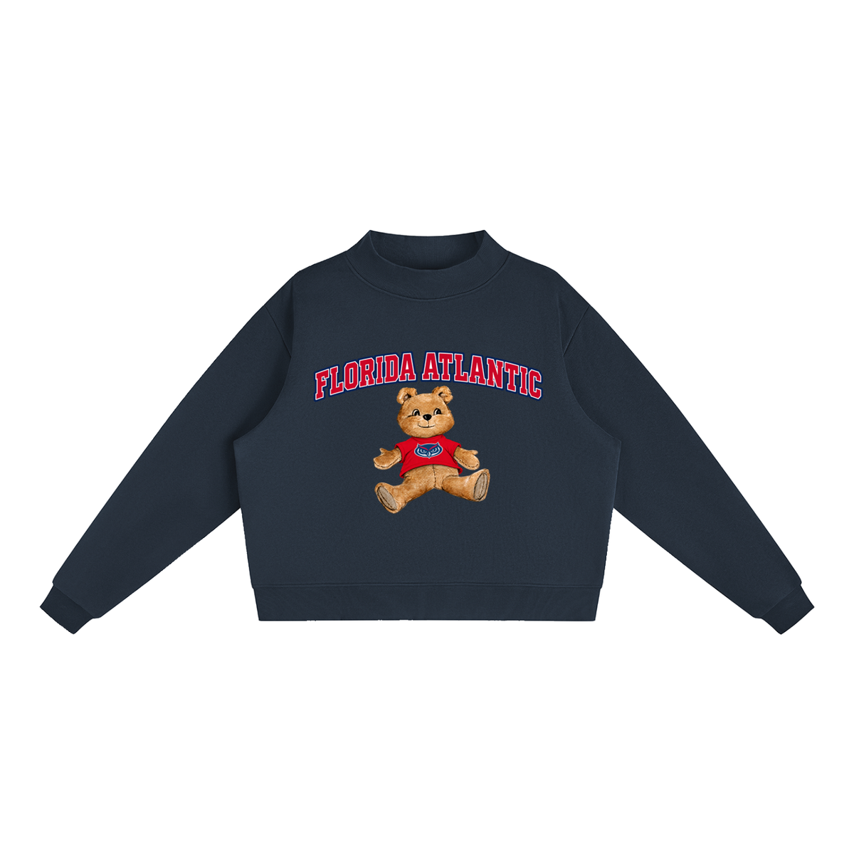 Florida Atlantic Mock-Neck Crew Sweatshirt