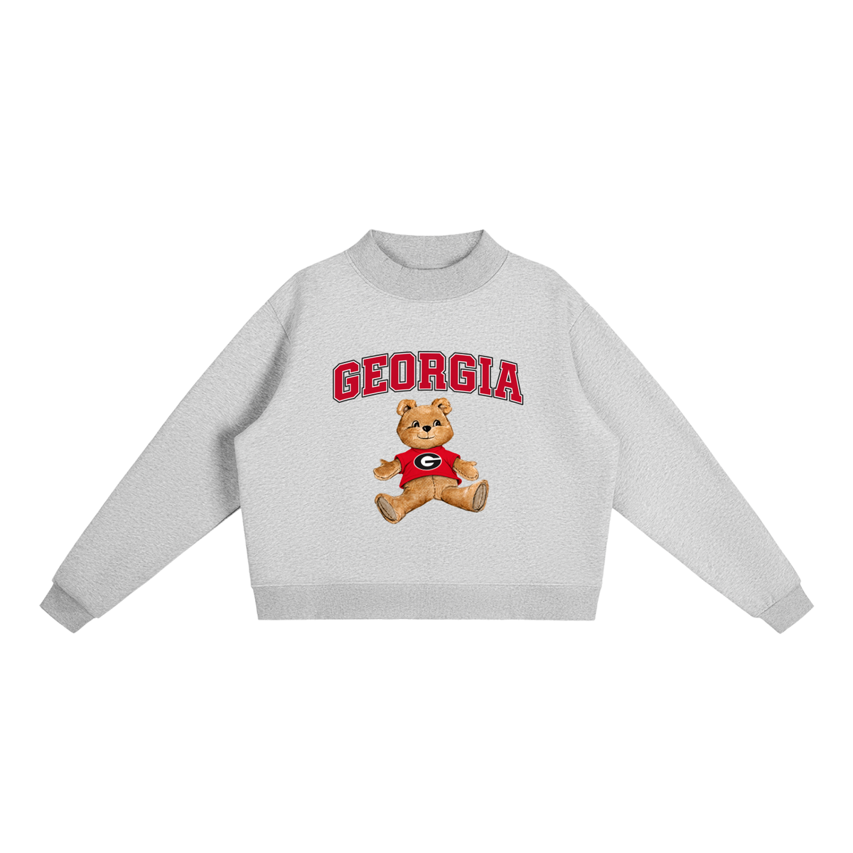 Georgia Mock-Neck Crew Sweatshirt