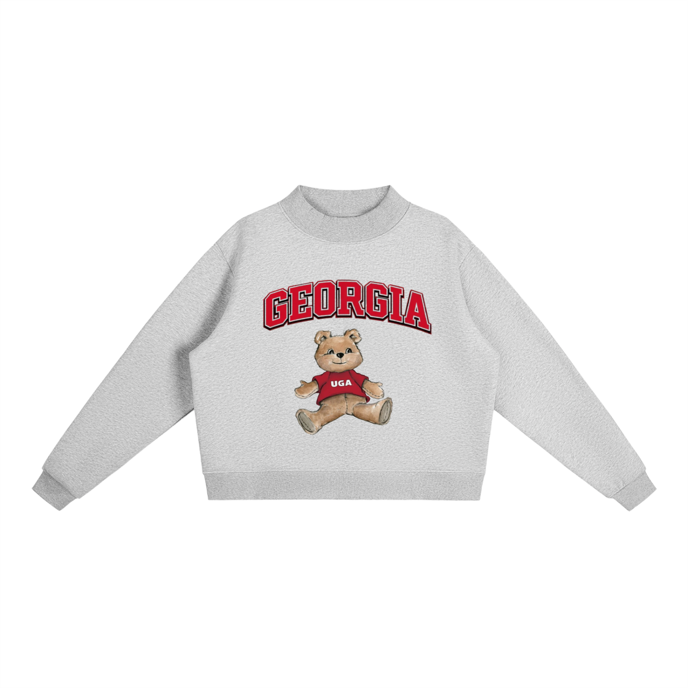 Georgia Mock-Neck Crew Sweatshirt